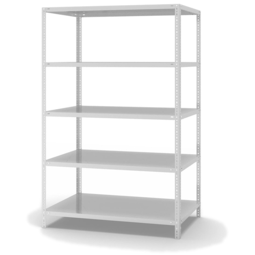 hofe Schraubregal, 5 Böden, RAL7035 Lichtgrau