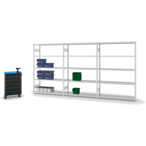 hofe Traversenregal in Standard Bauart, Höhe x Breite x Tiefe 2000 x 1310 x 435 mm, 5 Böden