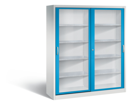 C+P Werkzeugschrank ERGO mit Sichtfenster-Schiebetüren, Breite 1600 mm