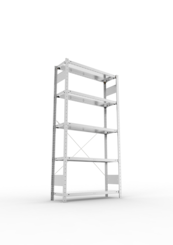 META System-Steckregal CLIP, Höhe x Breite x Tiefe 2000 x 1056 x 336 mm, 5 Böden