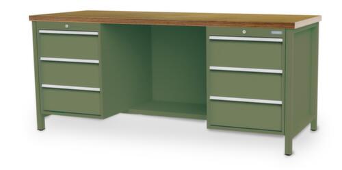 Bedrunka + Hirth Werkbank, 6 Schubladen, 1/2 Ablageboden