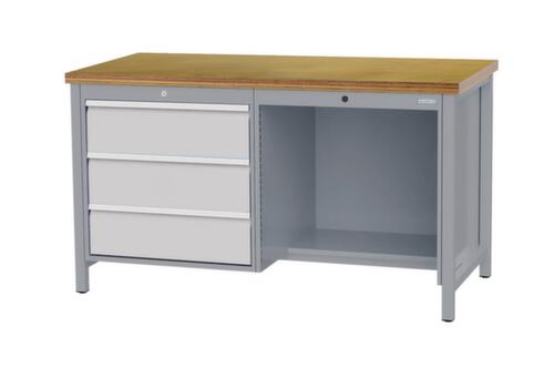 Bedrunka + Hirth Werkbank, 3 Schubladen, 1/2 Ablageboden