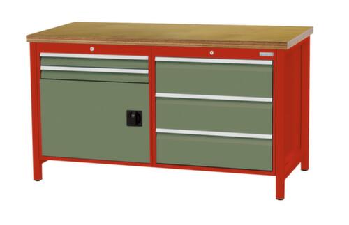 Bedrunka + Hirth Werkbank, 5 Schubladen, 1 Schrank