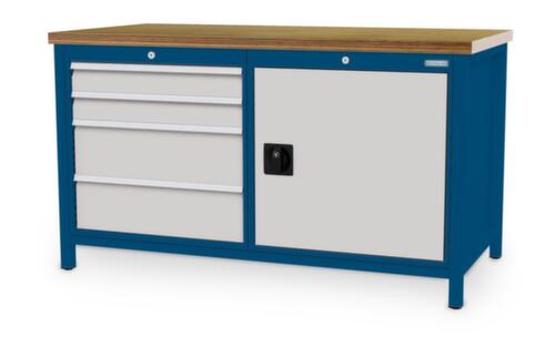Bedrunka + Hirth Werkbank, 4 Schubladen, 1 Schrank