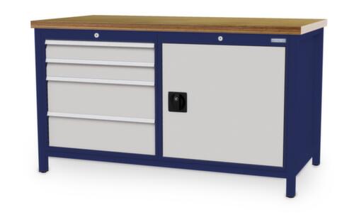 Bedrunka + Hirth Werkbank, 4 Schubladen, 1 Schrank