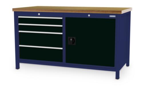 Bedrunka + Hirth Werkbank, 4 Schubladen, 1 Schrank