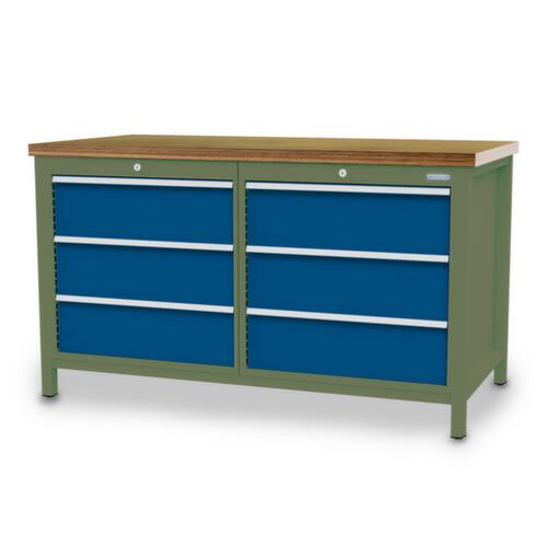 Bedrunka + Hirth Werkbank, 6 Schubladen