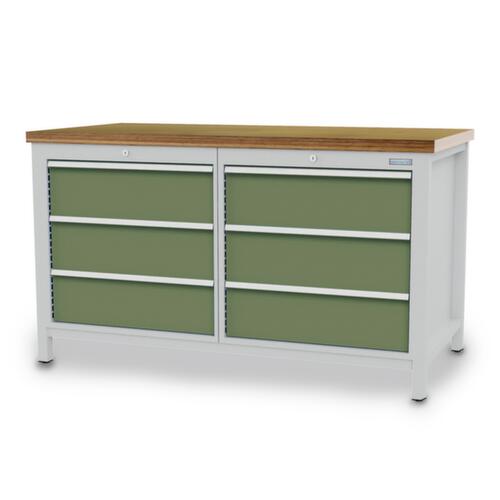 Bedrunka + Hirth Werkbank, 6 Schubladen
