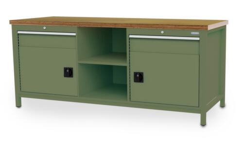 Bedrunka + Hirth Werkbank, 2 Schubladen, 2 Schränke, 2 Ablageböden