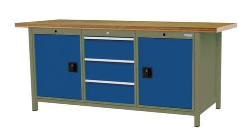 Bedrunka + Hirth Werkbank, 3 Schubladen, 2 Schränke, 2 Ablageböden