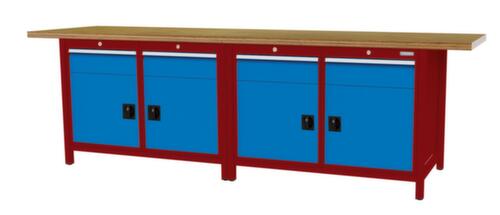 Bedrunka + Hirth Werkbank, 4 Schubladen, 4 Schränke