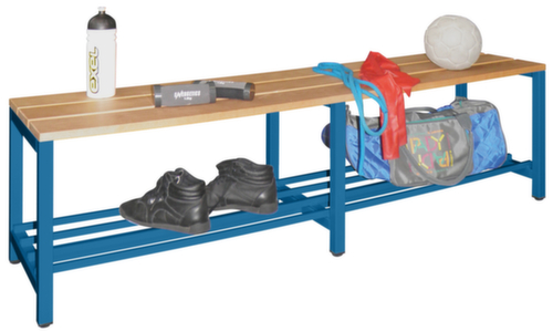 PAVOY Umkleidebank Basis mit Holzleisten