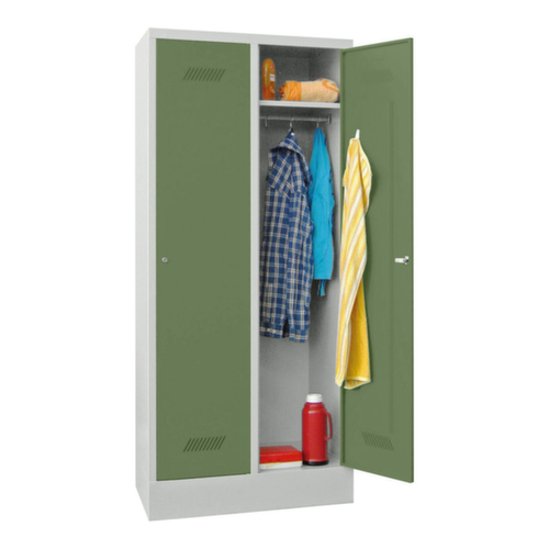 PAVOY Garderobenschrank Basis mit 2 Abteilen, Abteilbreite 400 mm