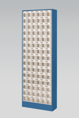 Magazinschrank mit KlappkÀsten, 90 KÀsten, transparent