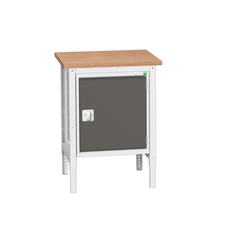 bott Werkbank verso, 1 Schrank, RAL7035 Lichtgrau/RAL7016 Anthrazitgrau