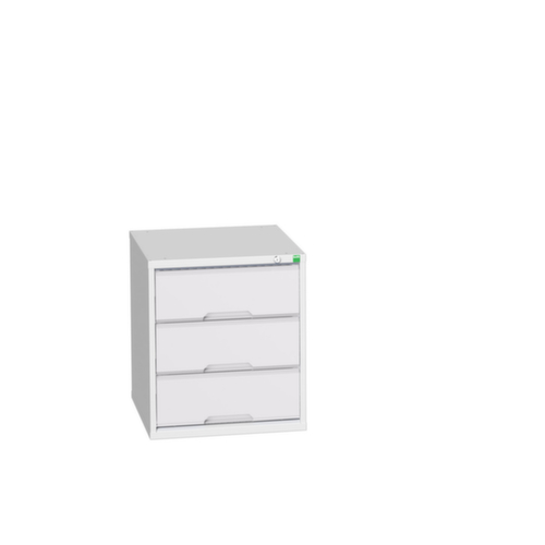 bott Schubladenschrank verso, 3 Schublade(n), RAL7035 Lichtgrau/RAL7035 Lichtgrau