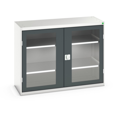 bott Flügeltürenschrank verso mit Sichtfenstern, Breite 1300 mm