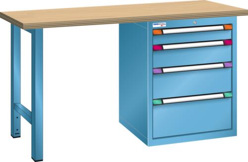 Thurmetall Werkbank, 4 Schubladen