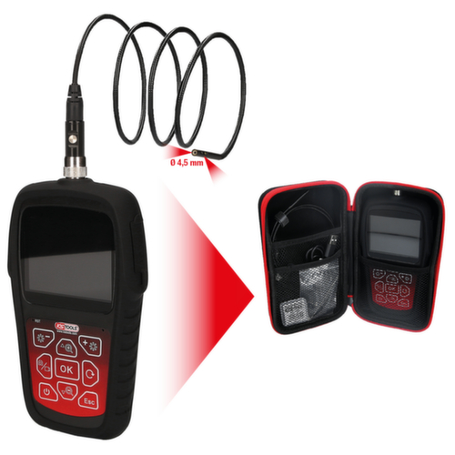 KS Tools HD-Videoskop-Satz mit Ø 4,5 mm 0° und 90° HD Frontkamera-Sonde
