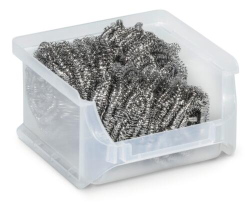 Sichtlagerkasten, transparent, Tiefe 100 mm, Polypropylen