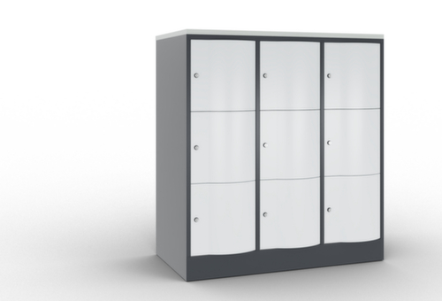 C+P Schließfachschrank Resisto, 9 Fächer