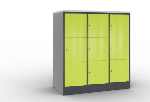 C+P Schließfachschrank Resisto, 9 Fächer