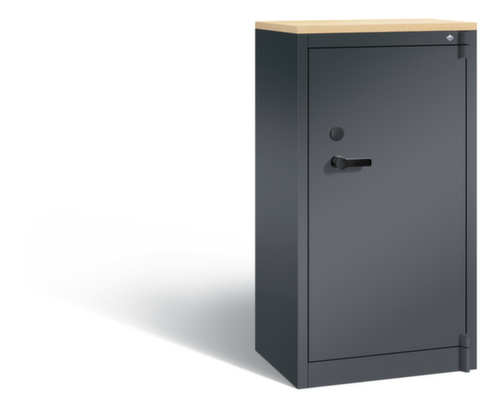 C+P BĂŒro-Sicherheitsschrank mit Abdeckplatte aus Holz