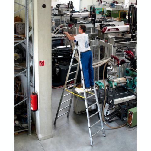 ZARGES Sprossenstehleiter in robuster IndustrieausfĂŒhrung