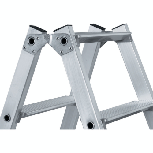 ZARGES Stehleiter Nova B beidseitig begehbar, 2 x 8 Riffelblechstufe(n)
