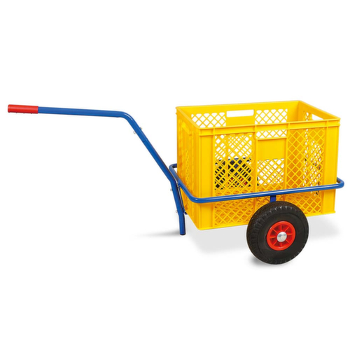Handwagen mit herausnehmbarem Kunststoffkorb, Traglast 200 kg