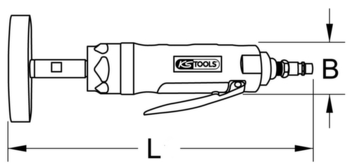 KS Tools 1/4" Druckluft-Radiermaschine