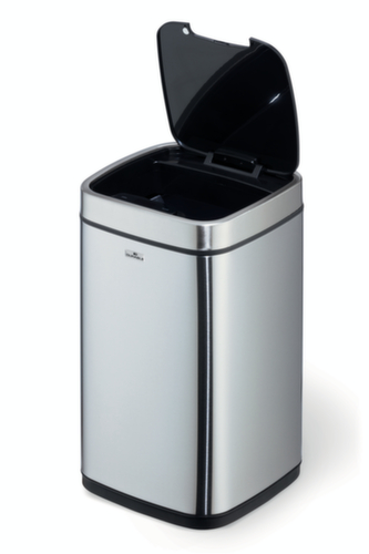Durable Sensor-Abfallbehälter NO TOUCH aus Edelstahl, 12 l, metallic-silber