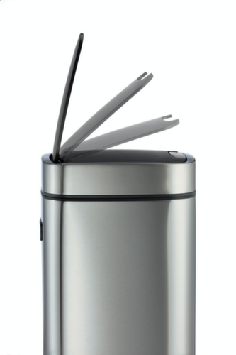 Durable Sensor-Abfallbehälter NO TOUCH aus Edelstahl, 21 l, metallic-silber