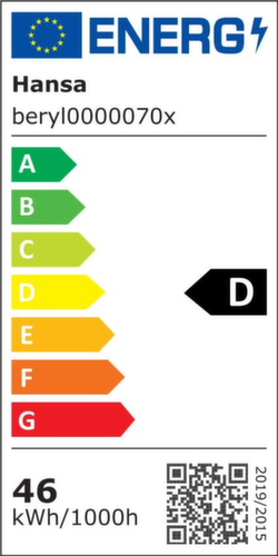 Hansa LED-Arbeitsplatz-Stehleuchte Beryll, Licht neutralweiß, schwarz
