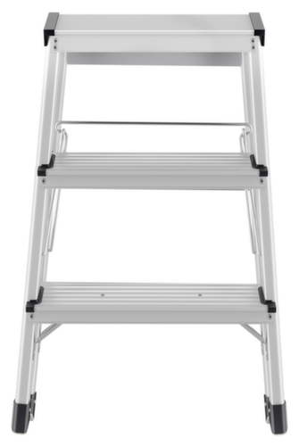 Hailo Beidseitiger Klapptritt D60 StandardLine aus Aluminium, Podesthöhe 600 mm