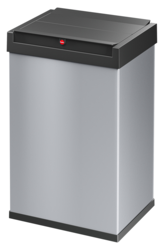 Hailo AbfallbehĂ€lter Big-Box Swing L mit selbstschlieĂendem Schwingdeckel, 35 l, silber