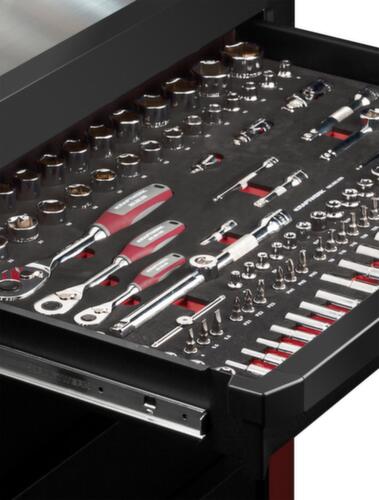 KRAFTWERK® Robuster Werkstattwagen PRO LINE PT800 inkl. 143-teiligem Werkzeugsatz, 7 Schublade(n)