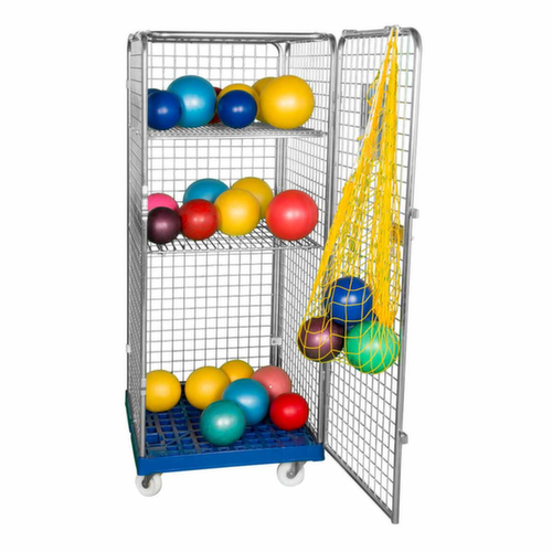 Hoher Sicherheitsrollbehälter rolltainer®, Traglast 500 kg, Länge x Breite 815 x 724 mm