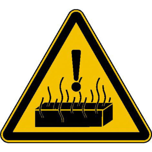 Warnschild SafetyMarking® vor heißen Stoffen