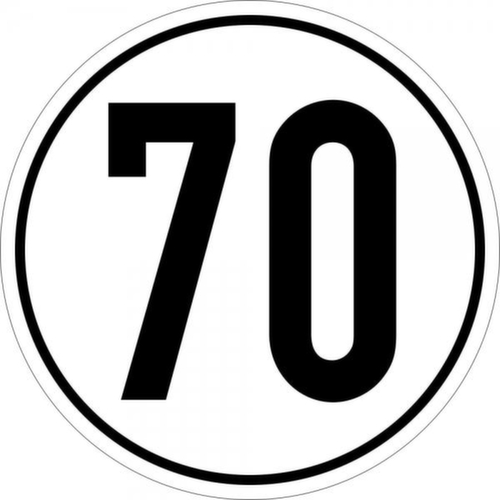 Geschwindigkeitsbegrenzung SafetyMarking® 70 km/h gemäß StVZO
