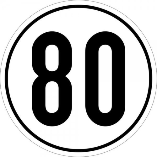 Geschwindigkeitsbegrenzung SafetyMarking® 80 km/h gemäß StVZO
