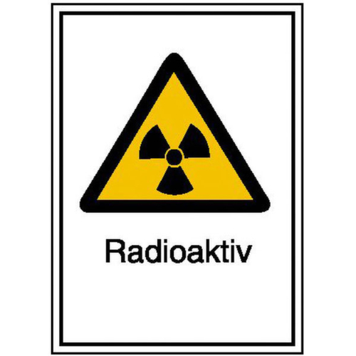 Warnkombischild SafetyMarking® - Strahlenschutz "Radioaktiv"