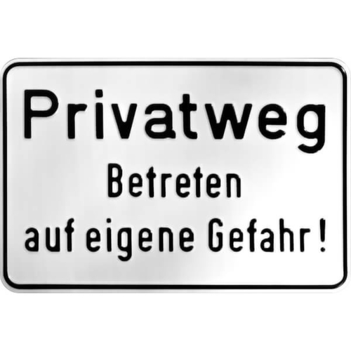 Schild SafetyMarking® zur Grundbesitzkennzeichnung