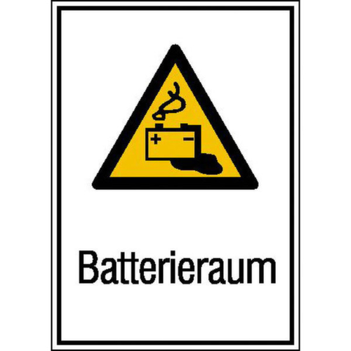 Warnkombischild SafetyMarking® "Batterieraum"