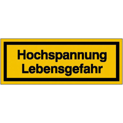 Warn-Zusatzschild SafetyMarking® Hochspannung Lebensgefahr