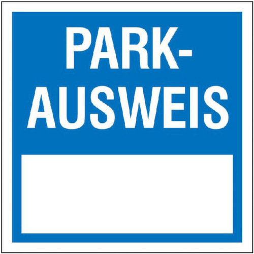 Parkausweis-Anhänger SafetyMarking®
