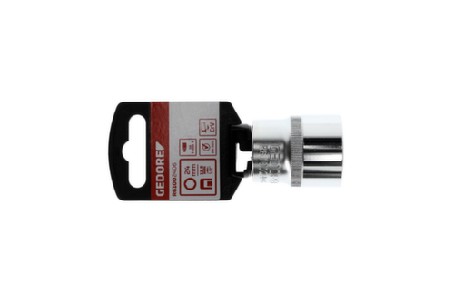 GEDORE R61002406 SteckschlĂŒsseleinsatz 1/2" 6-kant 24 mm LĂ€nge 38 mm