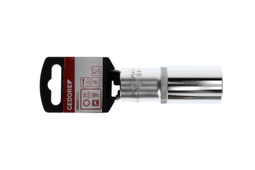 GEDORE R61002214 Steckschlüsseleinsatz 1/2" 6-kant 22 mm Länge 77 mm