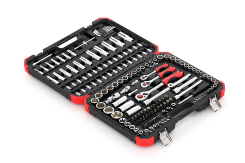 GEDORE R45603172 SteckschlĂŒssel-Satz 1/4"+3/8"+1/2" 172-teilig