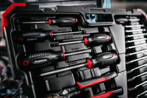 GEDORE R46003100 Steckschlüssel-Satz 1/4"+1/2" 10-32mm 100-teilig